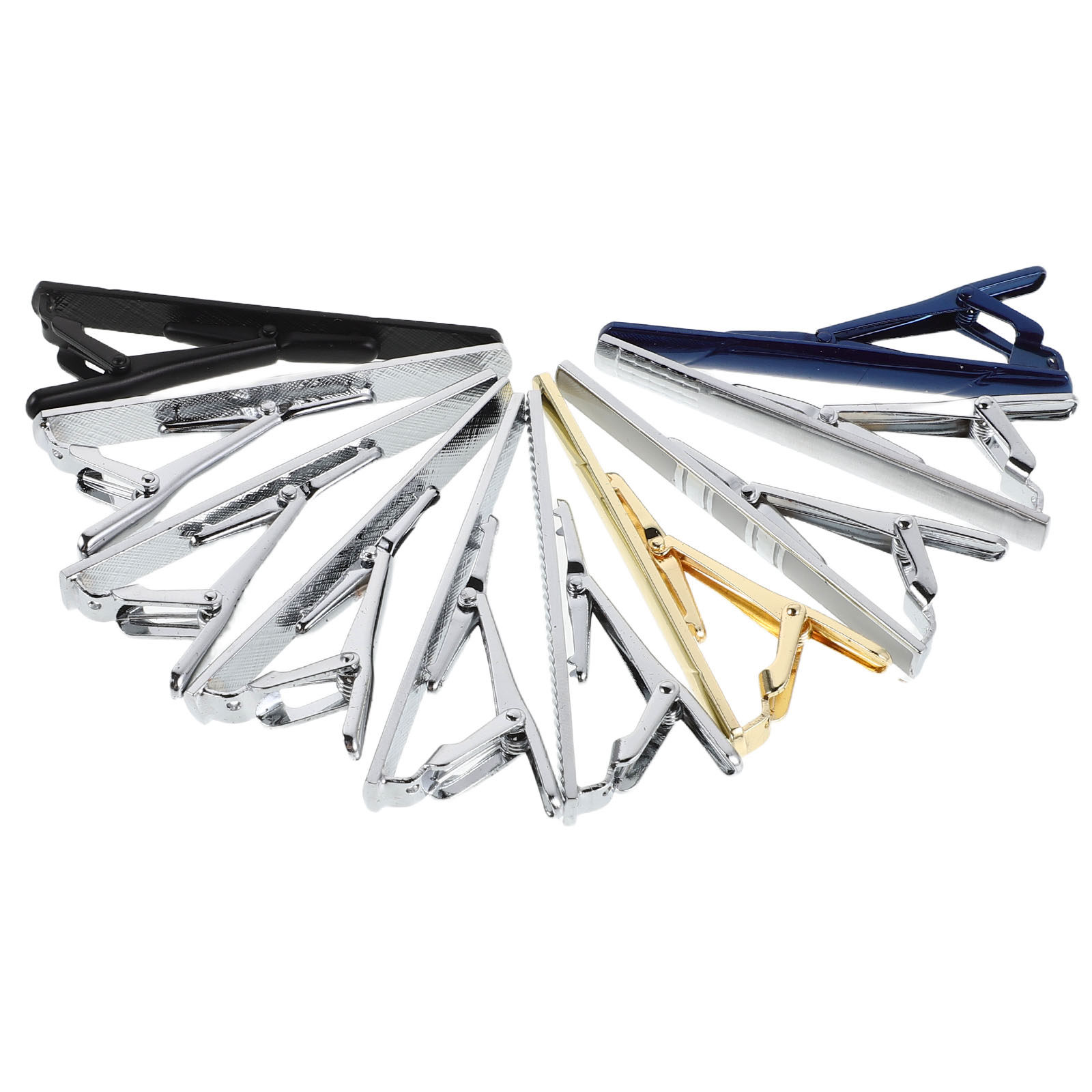 Tie Bar Set Gift - Conjunto de 10 Prendedores de Gravata