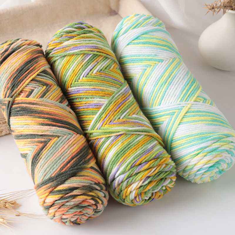 Woven Scarf Blanket - 300g halo tingido 5 fios tingido