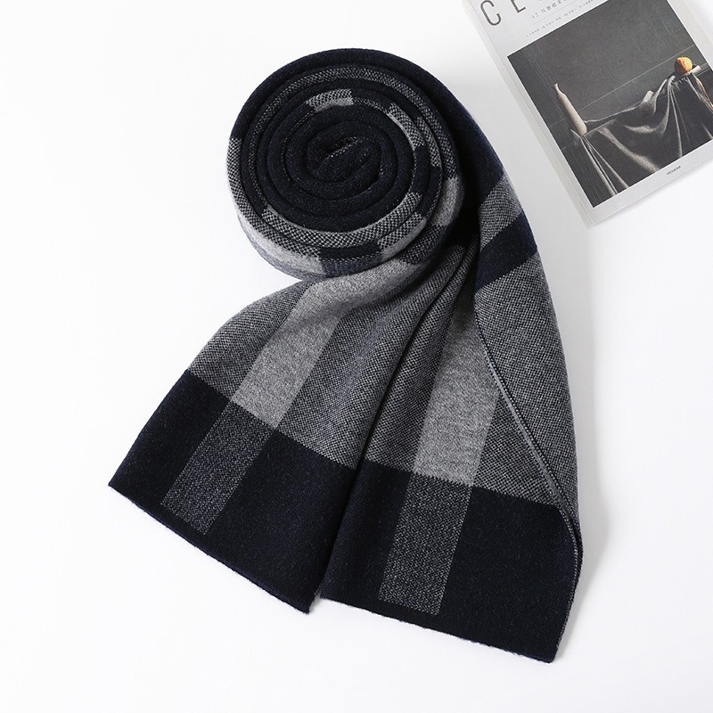 Muffler Men Wool - Lenço de luxo homem inverno cachecol