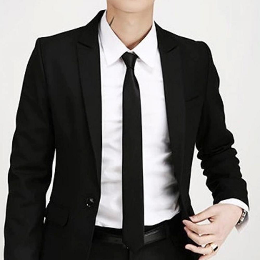 Moda casual magro liso masculi - Skinny Tie Men avaliação e preço