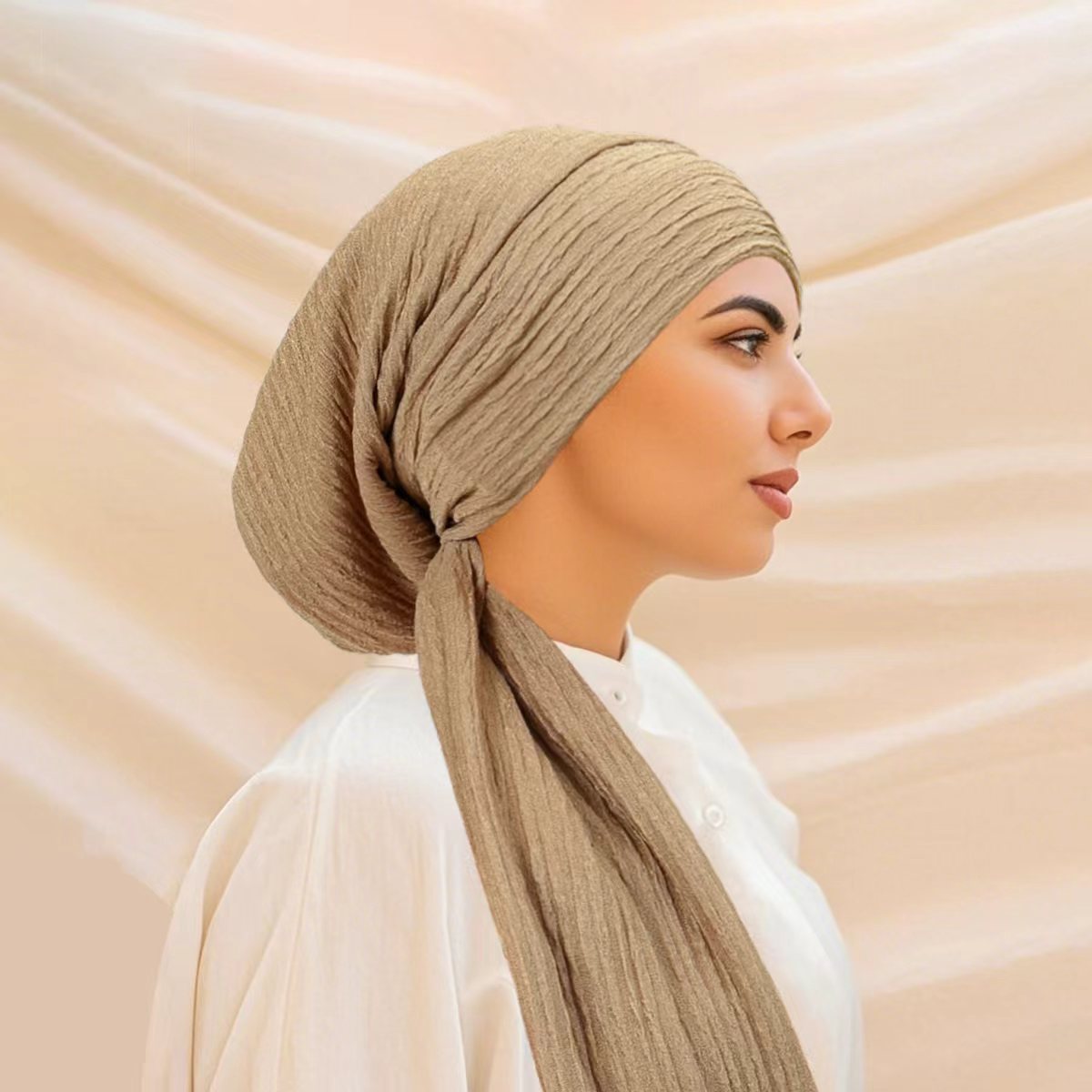 Luxo primavera nó turbante cha - Head Wrap Turban avaliação e preço