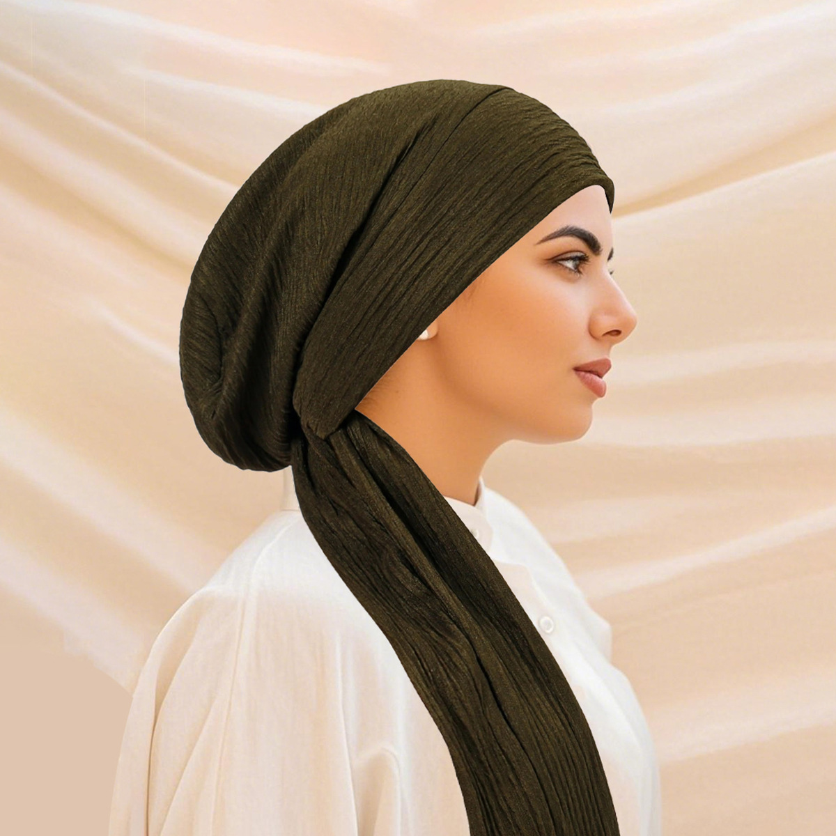 Luxo primavera nó turbante cha - Head Wrap Turban avaliação e preço