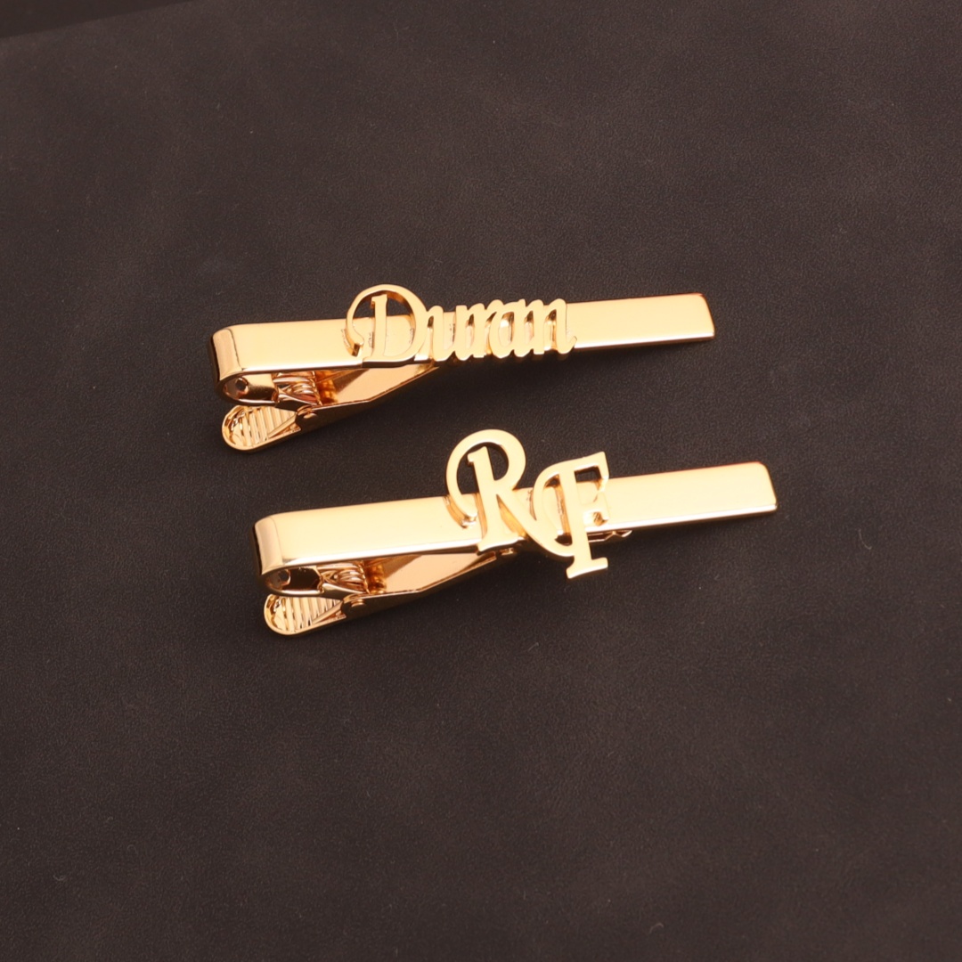 Clipe de gravata inicial perso - Tie Clip Silver avaliação e preço