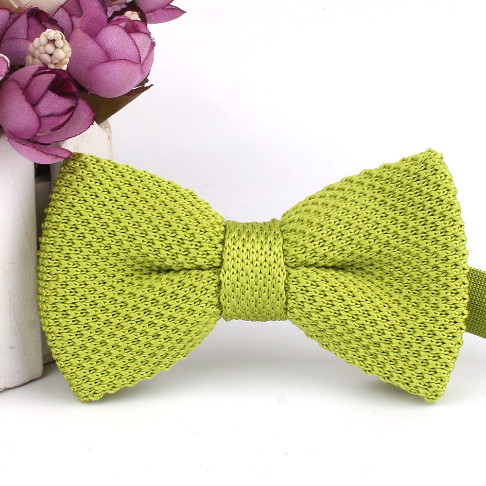 Novo masculino sólido malha gr - Bow Tie Pre Tied avaliação e preço