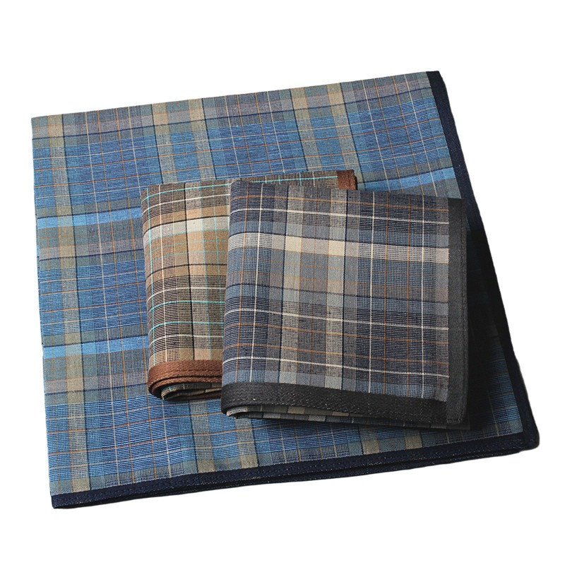 3 pçs 40x40cm 100% algodão ret - Handkerchief Cotton Men avaliação e preço
