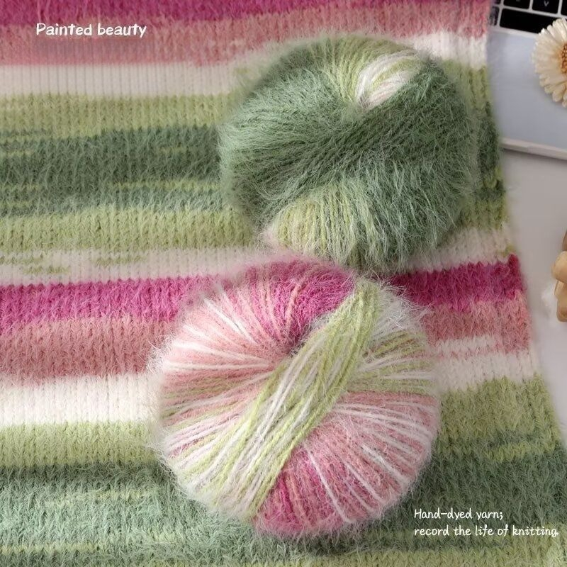 Fio de Lã Mohair Degradê Tingi - Woven Scarf Blanket avaliação e preço