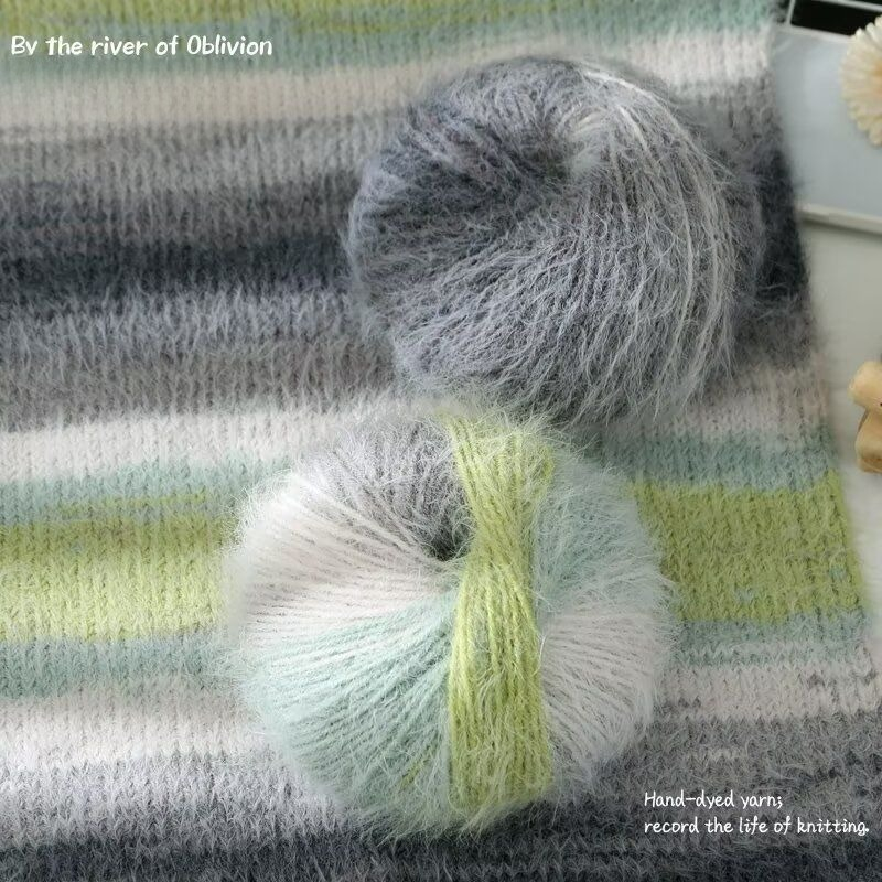 Fio de Lã Mohair Degradê Tingi - Woven Scarf Blanket avaliação e preço