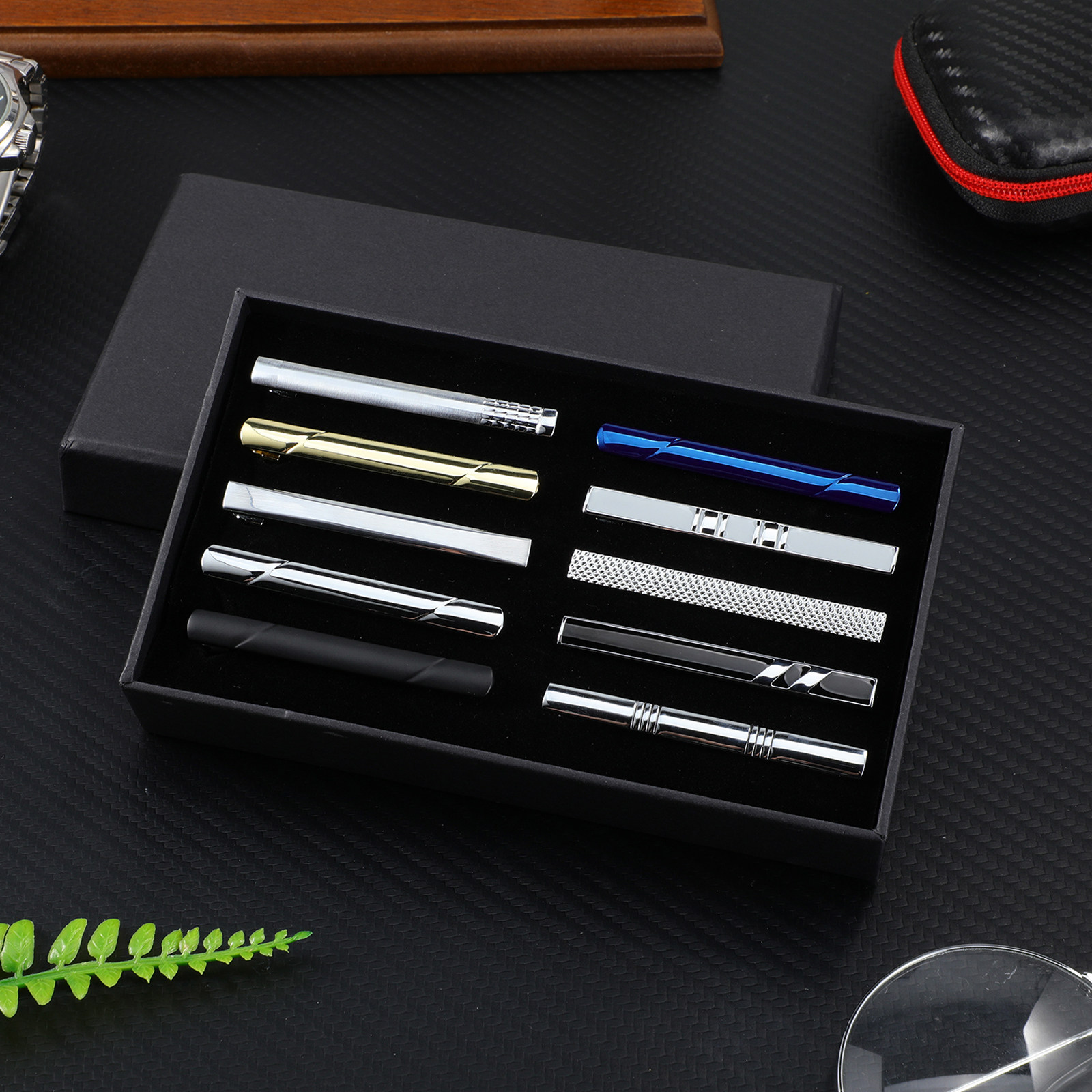 Conjunto de 10 Prendedores de  - Tie Bar Set Gift avaliação e preço