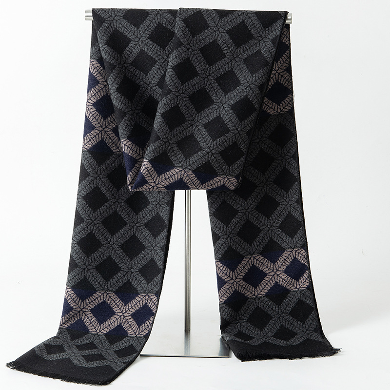 Marca de designer xadrez inver - Muffler Men Wool avaliação e preço